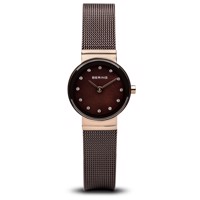 Dame-ur fra Bering Time, Classic | rosé guld poleret | 10122-265