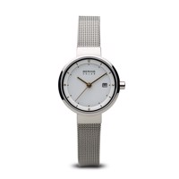 Dame-ur fra Bering Time, Solar | sølv poleret | 14426-001