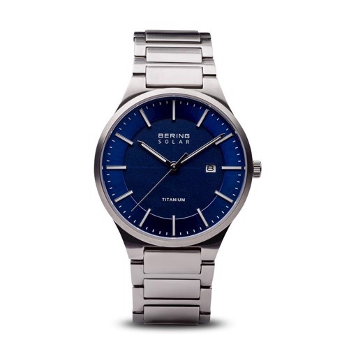Herre ur fra Bering Time, Titanium | børstet sølv | 15239-777