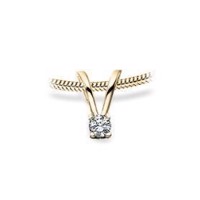 Kleopatra vedhæng 0,20 ct 14kt rødguld
