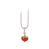 Jordbær halskæde i sølv | Scrouples