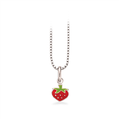 Jordbær halskæde i sølv | Scrouples