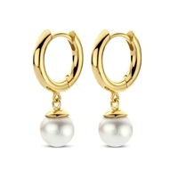 Figaro Hoop Pearl Forgyldt | Spirit Icons 