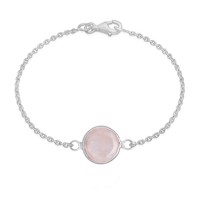 Cat armbånd sølv rosa chalcedon | Frk. Lisberg