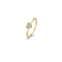 GLOWING HEART ring forgyldt sølv | Spirit Icons