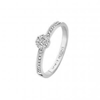 Eternal ring - 14 kt. hvidguld med diamanter | Spirit Icons