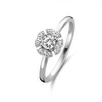 Eternity ring - 14 kt. hvidguld med brilliantslebne diamanter  | Spirit Icons