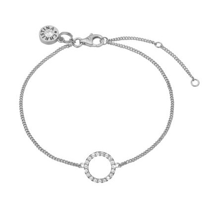 Sparkling Circle sølv armbånd | Christina Watches