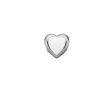 Big Enamel Heart sølv charm  | Christina Watches