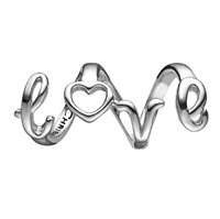Love Spelling sølv charm | Christina Watches