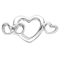 4 Hearts Love sølv charm | Christina Watches