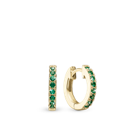 Green Circles hoops forgyldt | Christina Watches