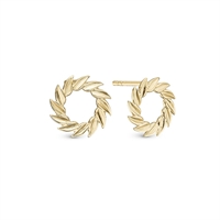 Laurel Wreath forgyldte ørestikker | Christina Watches
