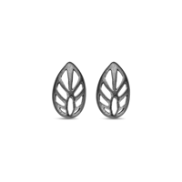 Leaf ørestik rhodineret sølv | Spirit Icons