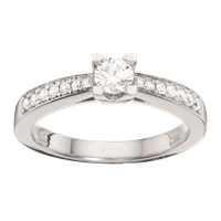 Kleopatra Queen ring 0,33 W/SI 14 kt 