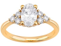 Lab Ring oval 14kt 1,346 ct w/si