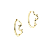 Wavy Hoop Forgyldt 25mm | Aqua Dulce 