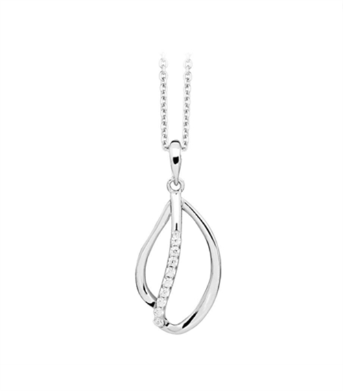 Elegant sølv halskæde med zirkonia | By Gotte\'s
