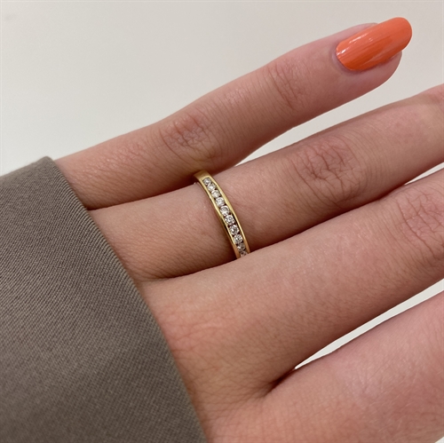 Alliancering 0,20 ct rødguld | By Gotte´S