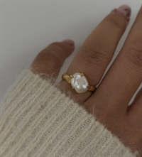 Lorien Justerbar Ring Forgyldt | Nava Copenhagen