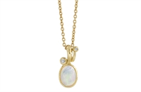 14 kt vedhæng Elegant Opal collier | Rabinovich