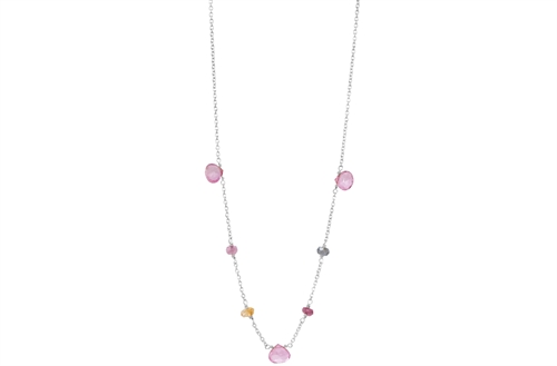 Sølv collier, turmalin - Drops | Rabinovich