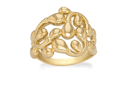 Forgyldt ring - Dancing Drops | Rabinovich