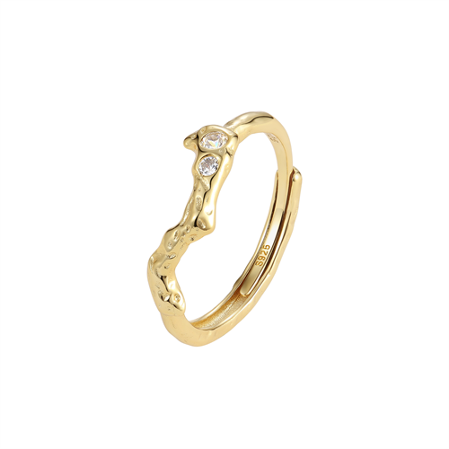 Samui ring - Forgyldt sølv