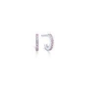 SIMPLICITY hoop sølv pink zirkon | Id Fine Jewellery