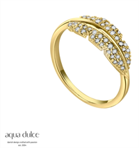 Flora Ring Forgyldt | Aqua Dulce