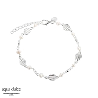 Fan Pearl Armbånd Sølv | Aqua Dulce 