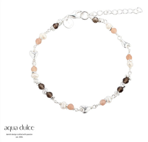 Love Me Armbånd Sølv | Aqua Dulce 