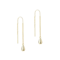 Shiny Drop Øretråde Forgyldt | Aqua Dulce