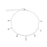 Shiny Drop Armbånd Sølv | Aqua Dulce