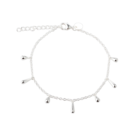 Shiny Drop Armbånd Sølv | Aqua Dulce