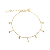 Shiny Drop Armbånd Forgyldt | Aqua Dulce 