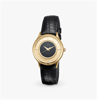 Collect ur forgyldt m. sort skive 32mm | Christina Watches