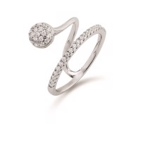 Smuk ring i rhodineret sølv | Kranz & Ziegler