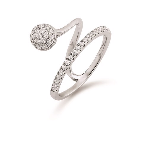 Smuk ring i rhodineret sølv | Kranz & Ziegler