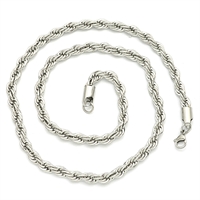 Rope cordel kæde 4 mm stål 