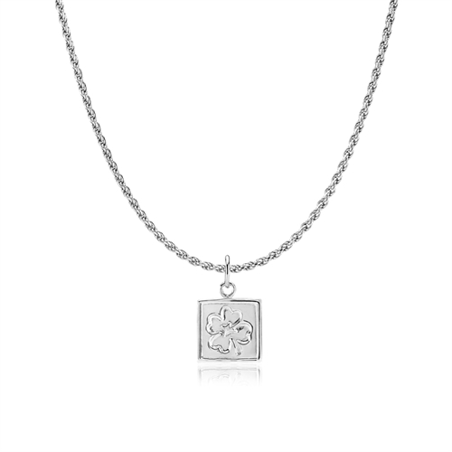 Simone Wulff - Basis halskæde Kløver Sølv 40-45 cm