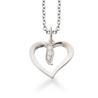 Hjerte 14 kt brilliant | Scrouples